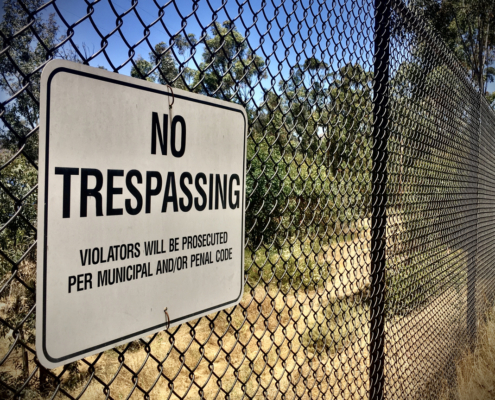 property owners rights against trespassers