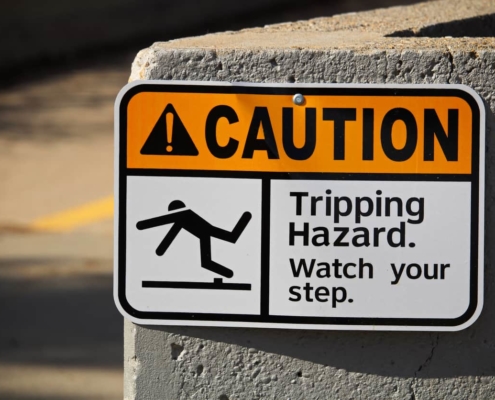 Warning signs are one way to prevent premises liability lawsuits.
