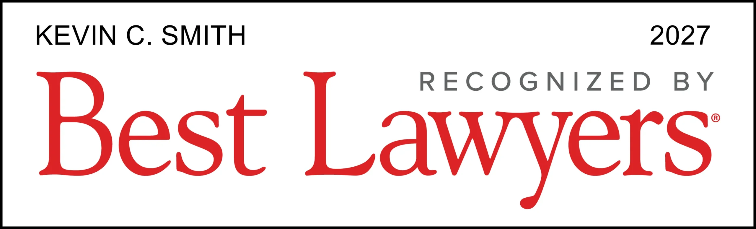 Best lawyers logo Kevin C Smith