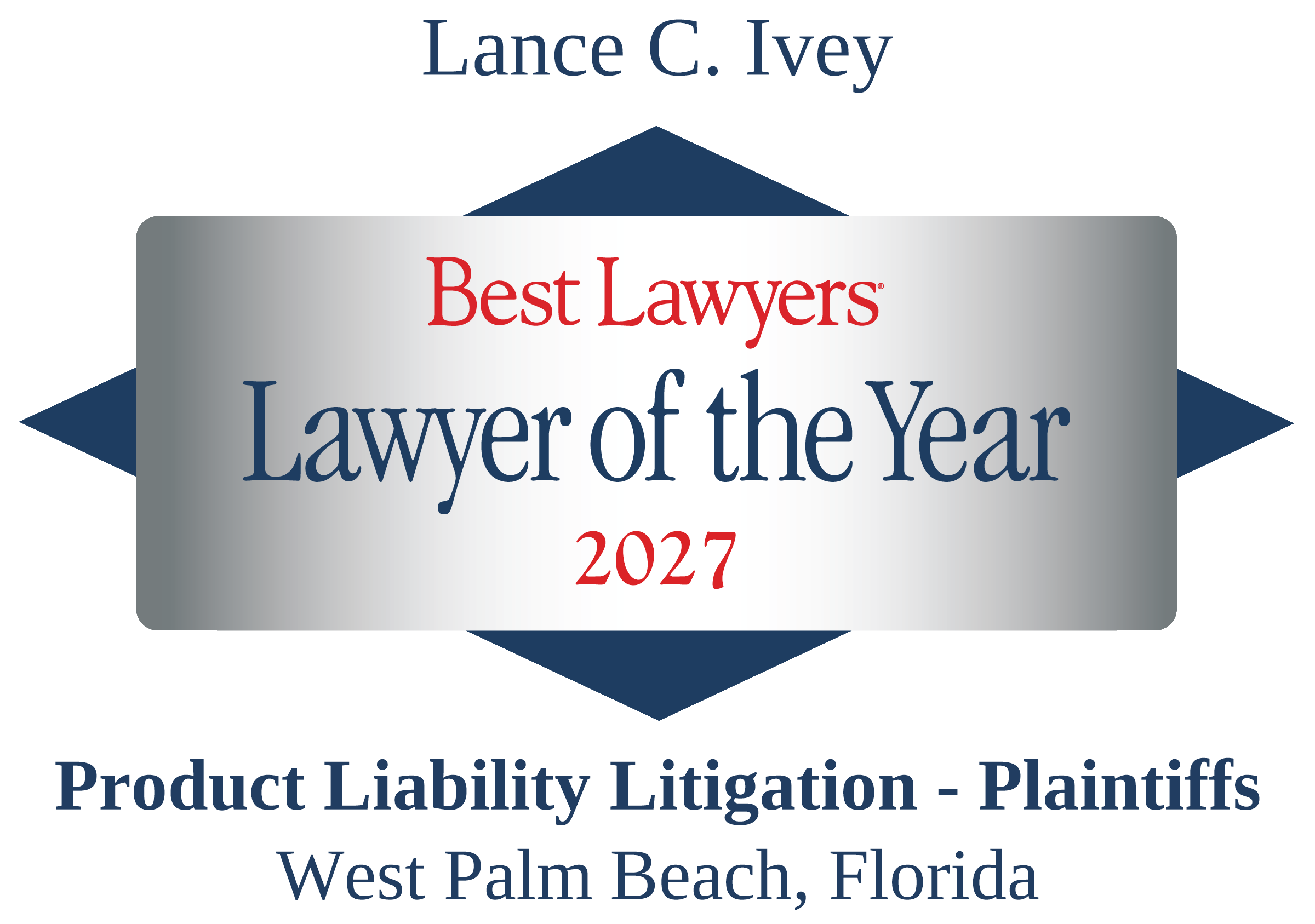 Best Lawyers lawyer of the year logo Lance C. Ivey