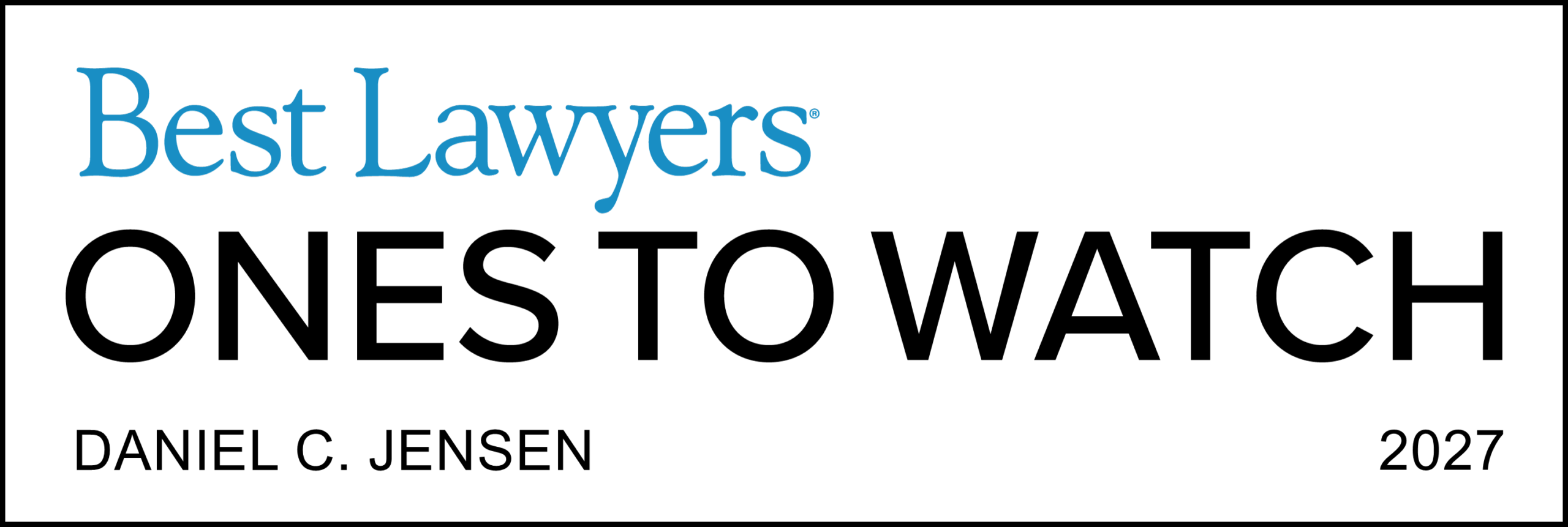Ones to watch lawyer logo Daniel C. Jensen