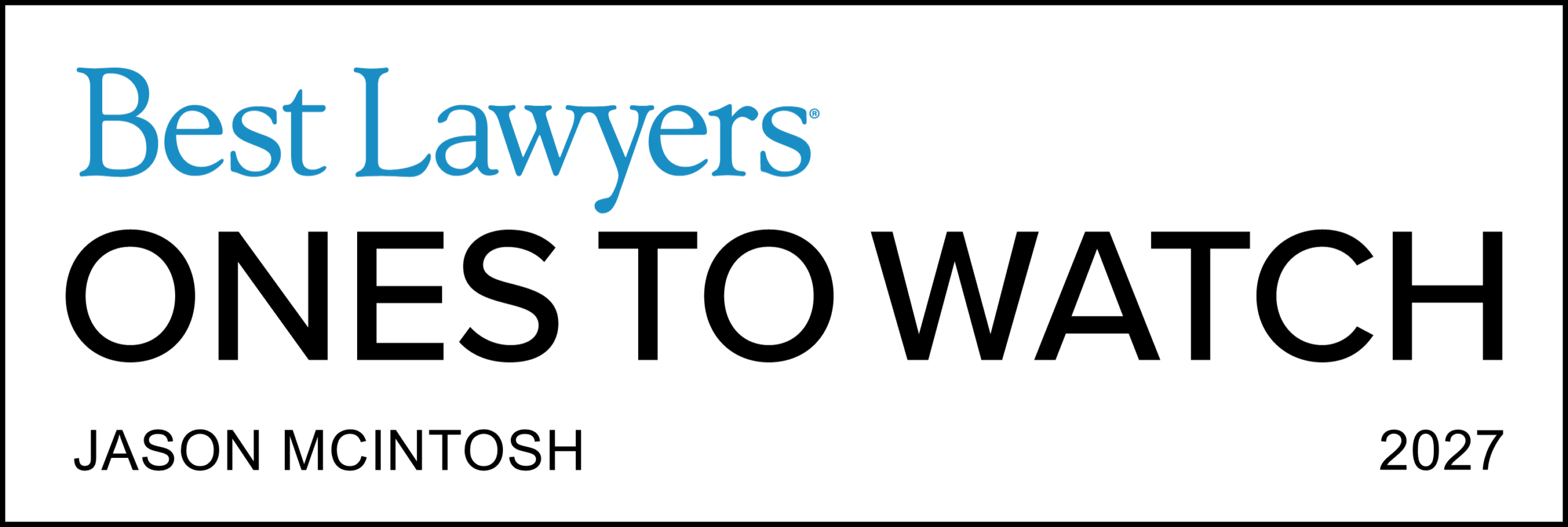 Ones to watch lawyer logo Jason Mcintosh