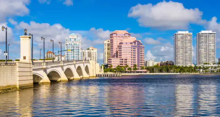 west palm beach personal injury lawyer - skyline view of the city of West Palm Beach